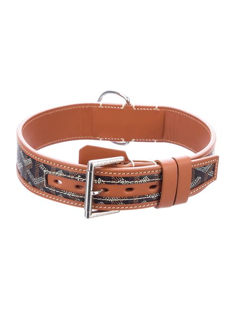 Goyard Goyardine Franklin Dog Collar .